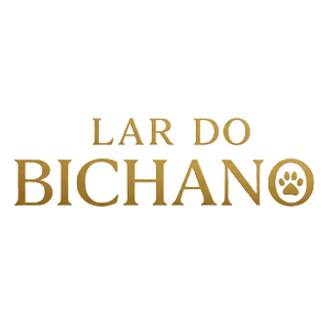 Logótipo oficial da loja Lar do Bichano, símbolo de confiança e dedicação aos animais de estimação.